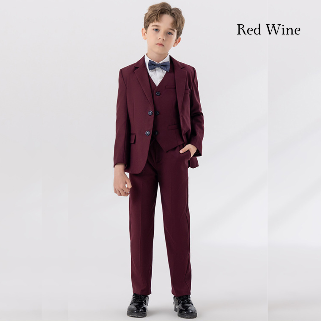 BF01_[Red Wine]_KID_British Fashion Suits