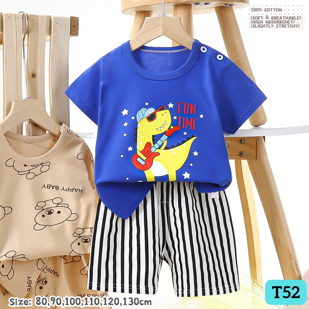 [1-6y] 100% Cotton Daily set [x68 pattern👕]