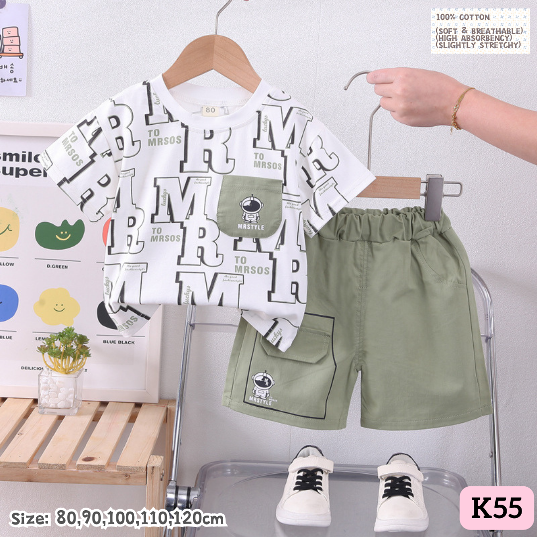 [1-6y] Casual Outings set  [1] [x100 pattern👕]