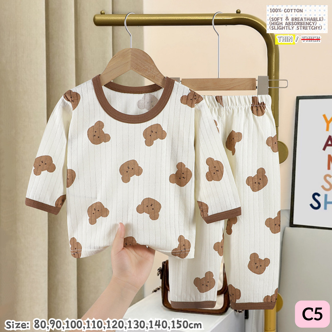 [1-10y] 100% Cotton Pajamas [x51 pattern👕]