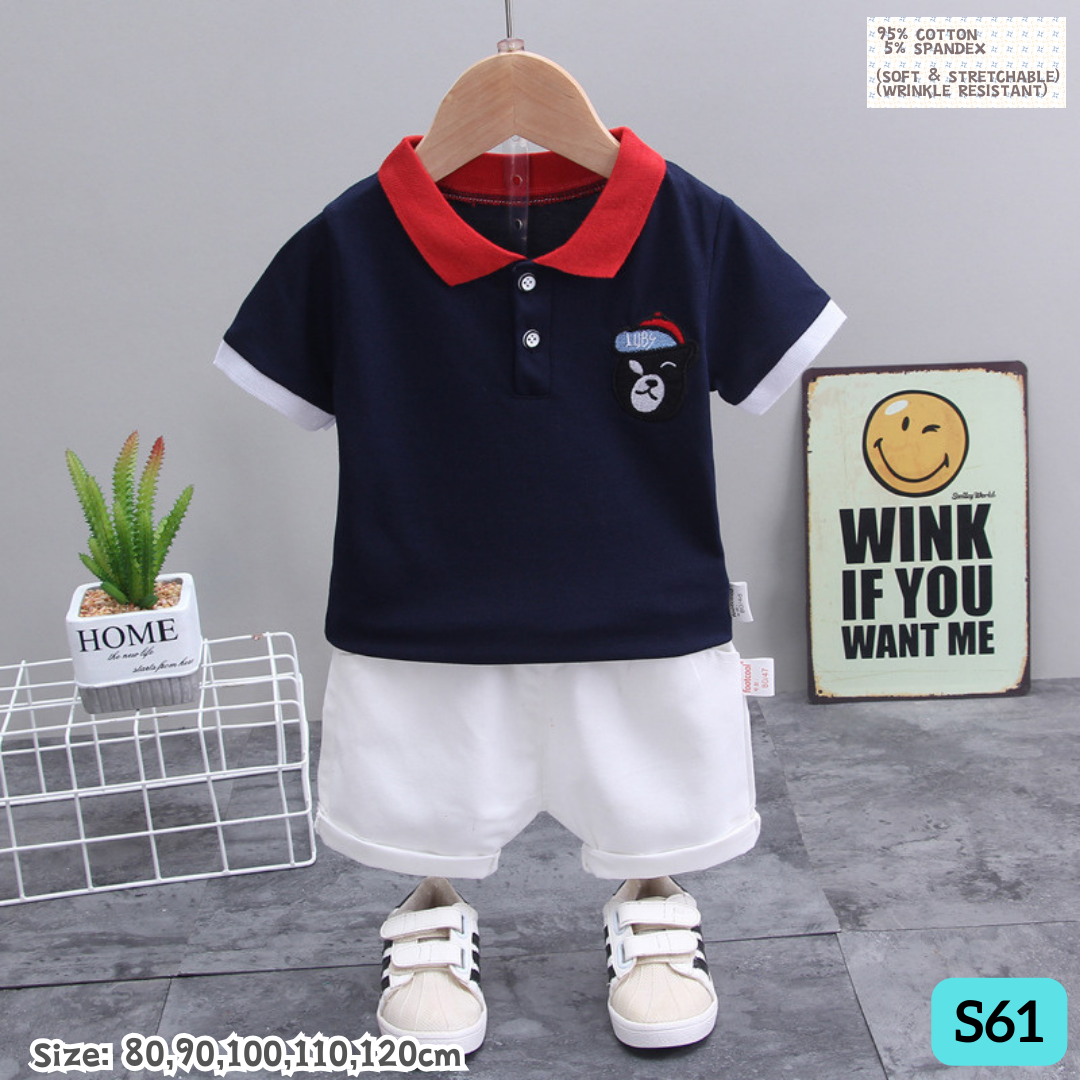 [1-6y] Casual Outdoor Wear set [x76 pattern👕]