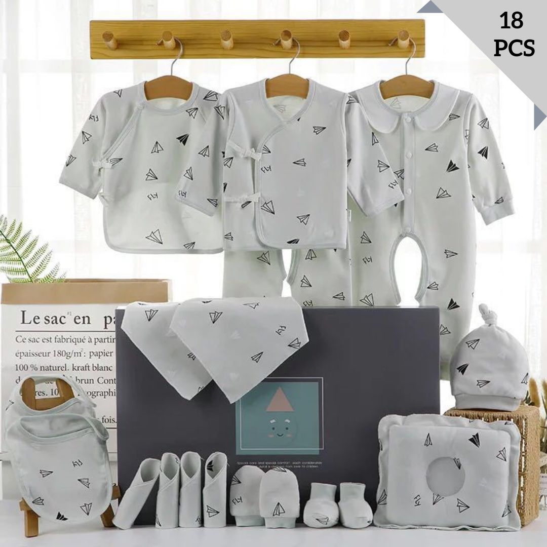 [Pre-order] 🛩️Airplane Adventure_Baby Cotton Clothes Giftset_18-22ps