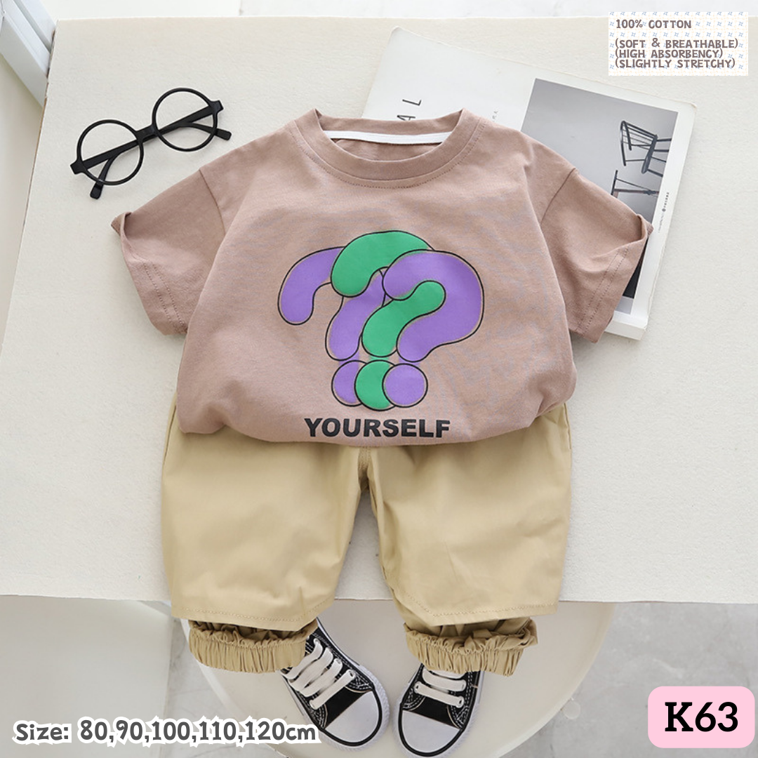 [1-6y] Casual Outings set  [1] [x100 pattern👕]