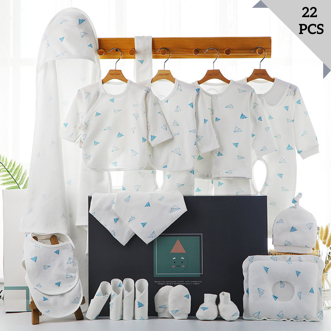 [Pre-order] 🛩️Airplane Adventure_Baby Cotton Clothes Giftset_18-22ps