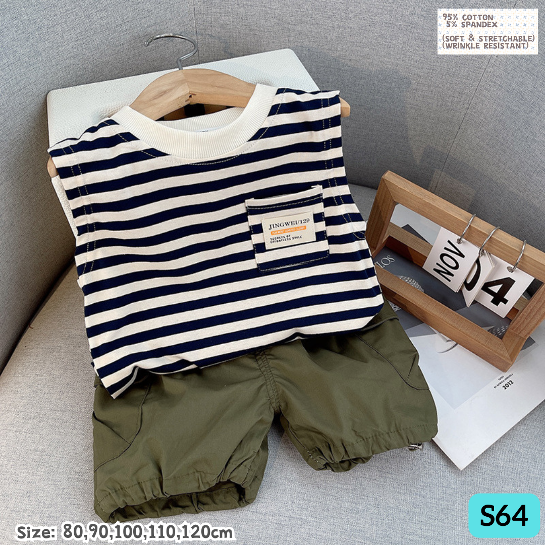 [1-6y] Casual Outdoor Wear set [x76 pattern👕]