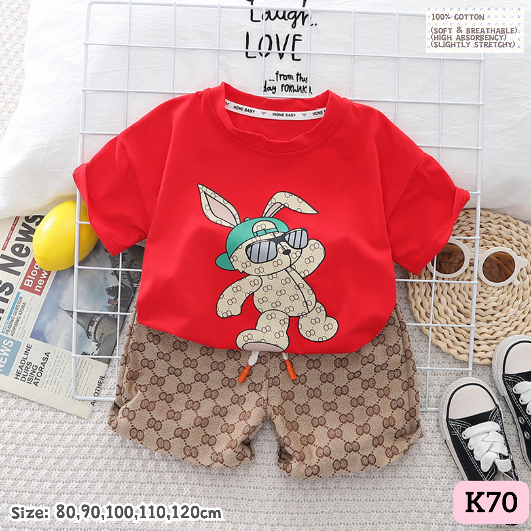 [1-6y] Casual Outings set  [1] [x100 pattern👕]