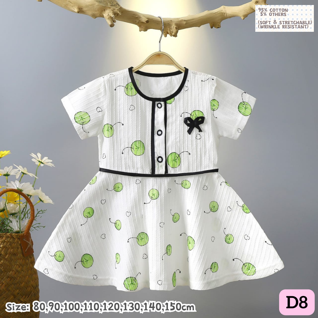 [1-8y] Casual 1-Piece Dress [1] [x100 pattern👕]