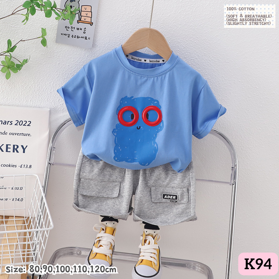 [1-6y] Casual Outings set  [1] [x100 pattern👕]