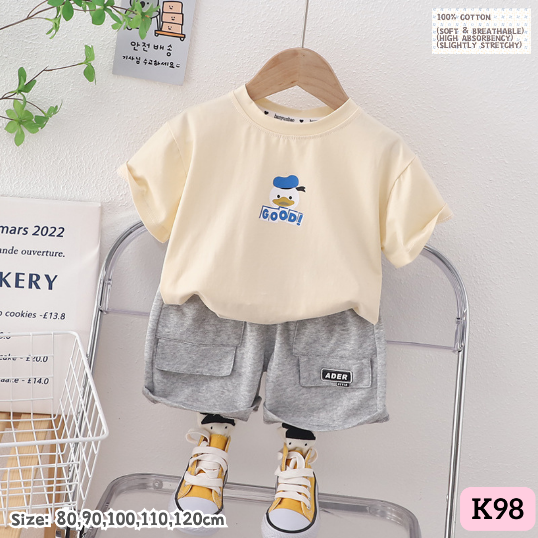 [1-6y] Casual Outings set  [1] [x100 pattern👕]