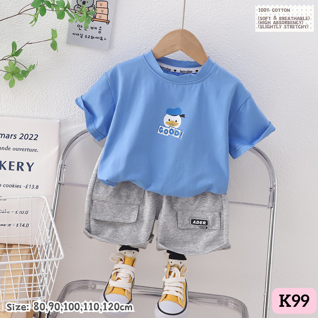 [1-6y] Casual Outings set  [1] [x100 pattern👕]