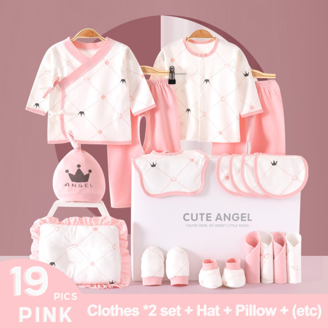 [Pre-order] 🎠Little Prince/Princess_Baby Cotton Clothes Giftset_CuteAngel_19-25ps