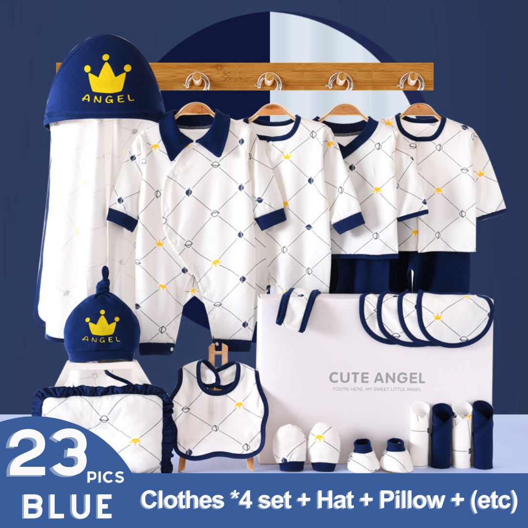 [Pre-order] 🎠Little Prince/Princess_Baby Cotton Clothes Giftset_CuteAngel_19-25ps