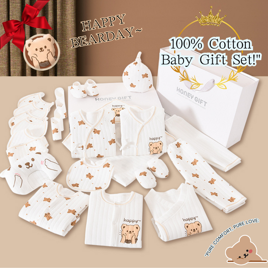 [Pre-order] 🐻Happy Bear_HONEY GIFT_Baby Cotton Clothes Giftset